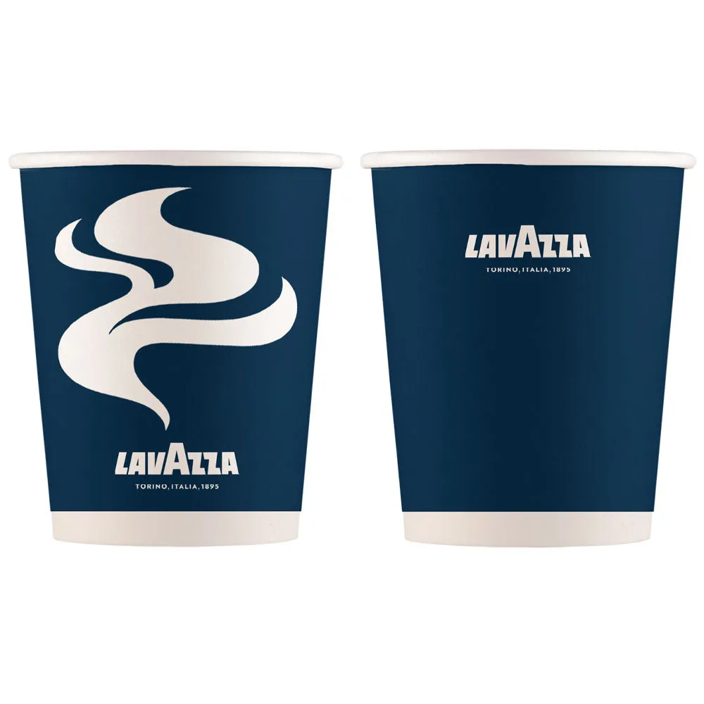 12oz Blue & White Double Walled Lavazza Paper Cups