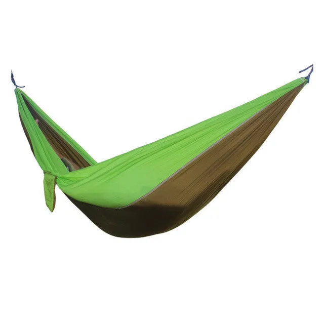 24 Color 2 People Portable Parachute Hammock Camping Survival Garden Flyknit Hunting Leisure Hamac Travel Double Person Hamak