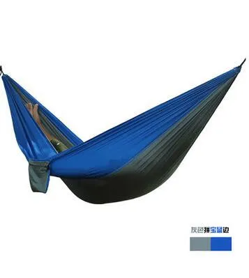 24 Color 2 People Portable Parachute Hammock Camping Survival Garden Flyknit Hunting Leisure Hamac Travel Double Person Hamak