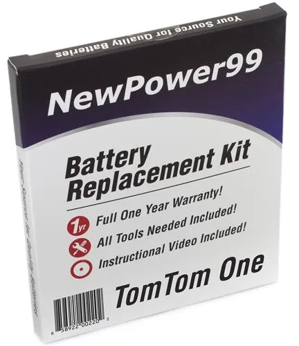 Battery Replacement Kit For TomTom ONE V1 GPS