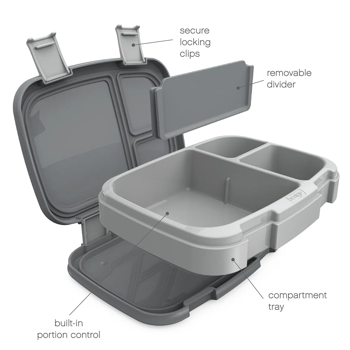 Bentgo Fresh Lunch Box - Grey