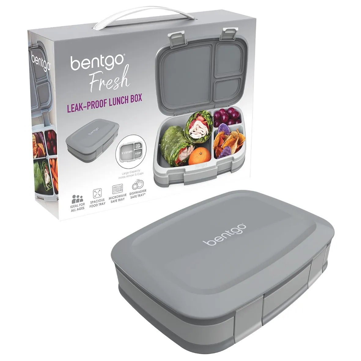 Bentgo Fresh Lunch Box - Grey