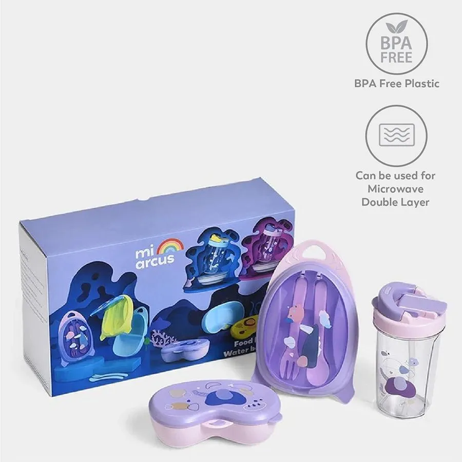 Bloom Jolly Food Box & Water Bottle Set Purple