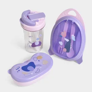 Bloom Jolly Food Box & Water Bottle Set Purple