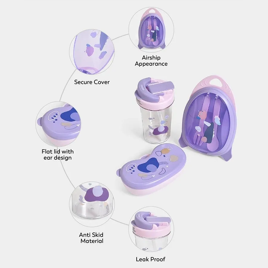 Bloom Jolly Food Box & Water Bottle Set Purple