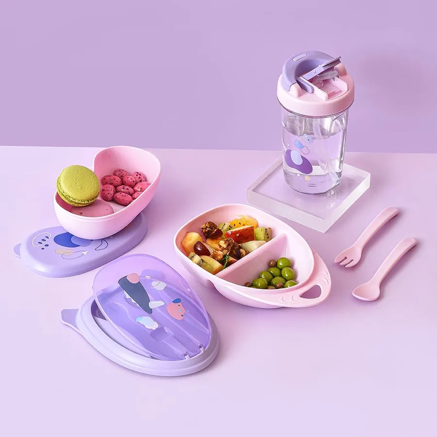 Bloom Jolly Food Box & Water Bottle Set Purple