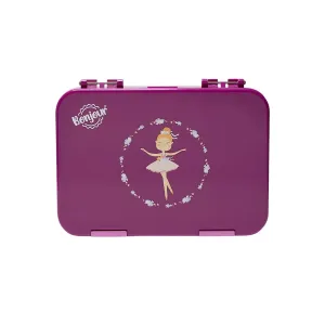 Bonjour Snax Box Bento Mini Lunch Box 6/4 Compartments (Pink Ballerina)