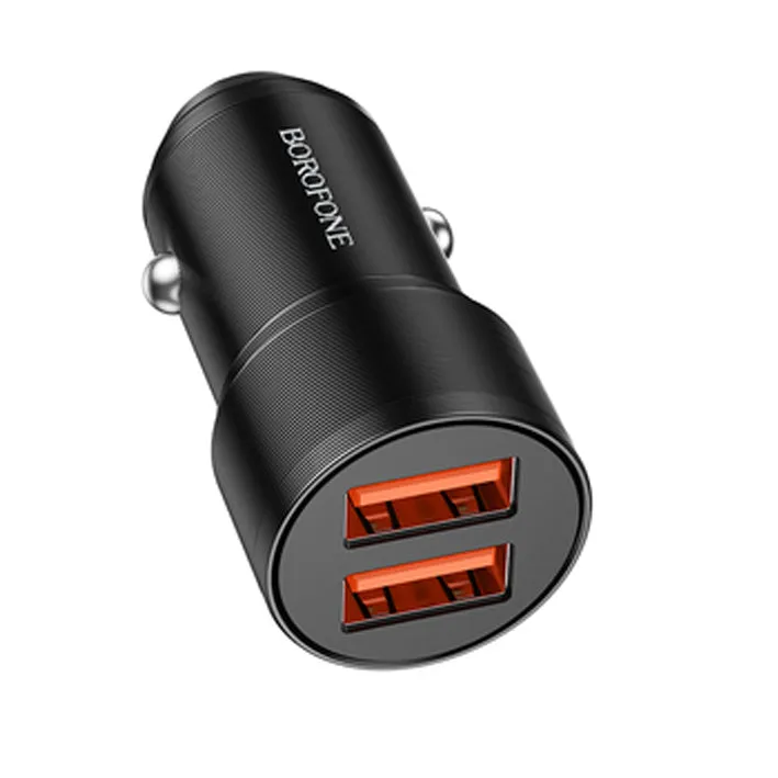 Borofone BZ19 Metal Dual Port Car Charger