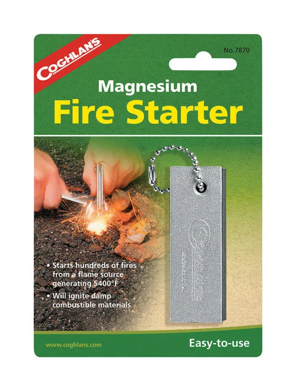 Coghlan's Silver Fire Starter 5.875 in. H X 3/8 in. W X 3 in. L 1 pk