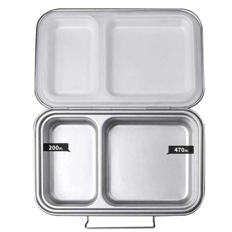 Ecococoon Stainless Steel Leakproof Bento Box - 2 compartment