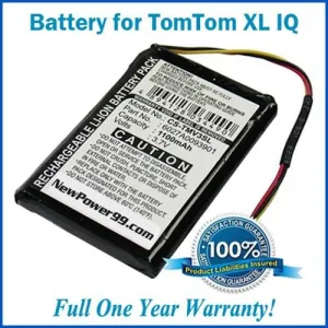 Extended Life Battery For The TomTom XL IQ Routes Edition GPS