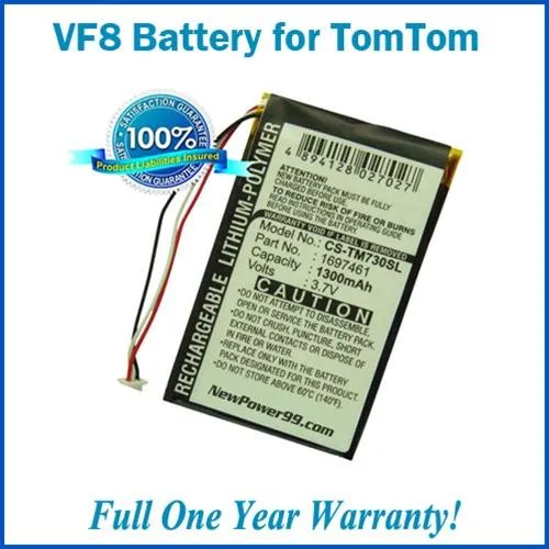 Extended Life Battery For TomTom - VF8