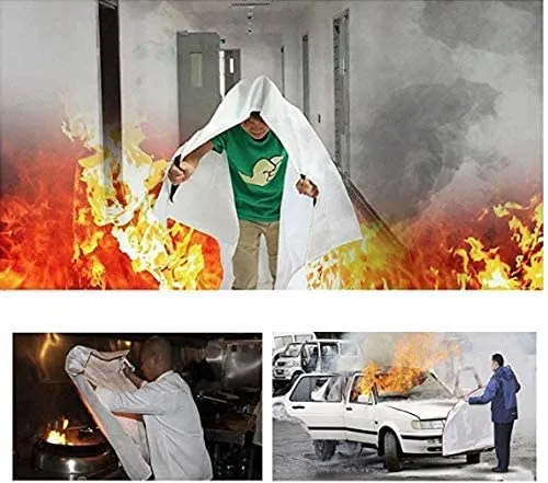 Fire Blankets for Industries Hotels Kitchen Camping Home Flame Retardant Fiber Glass Material Fire Suppression Blanket