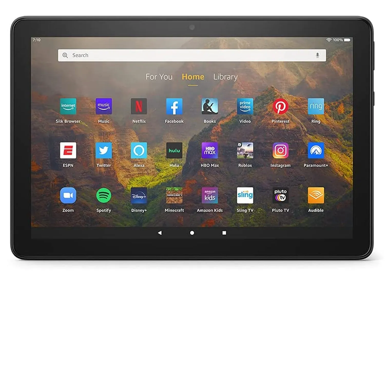 Fire HD 10 Inch Tablet Full HD, 32GB Black (2021) with 64GB Micro SD Card