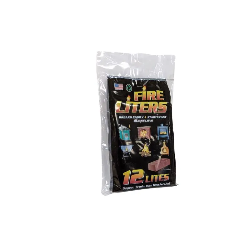 Fire Liters Wood Fiber Fire Starter 12 min 12 pk