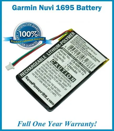 Garmin Nuvi 1695 Battery Replacement Kit with Tools, Video Instructions and Extended Life Battery