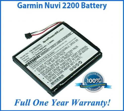 Garmin Nuvi 2200 Battery Replacement Kit with Tools, Video Instructions and Extended Life Battery