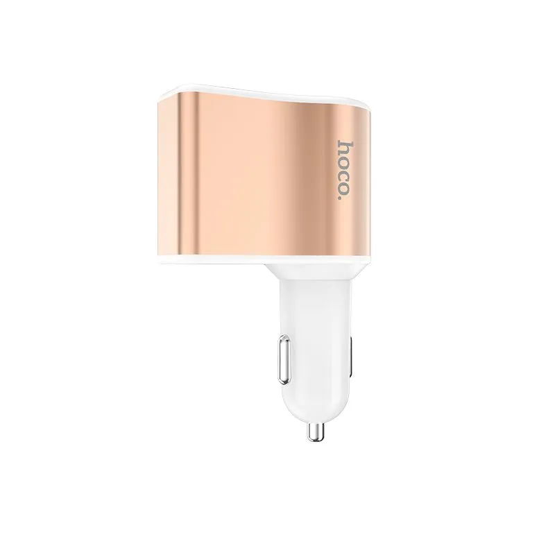 Hoco Z10 2 Ports Car Charger - Pink