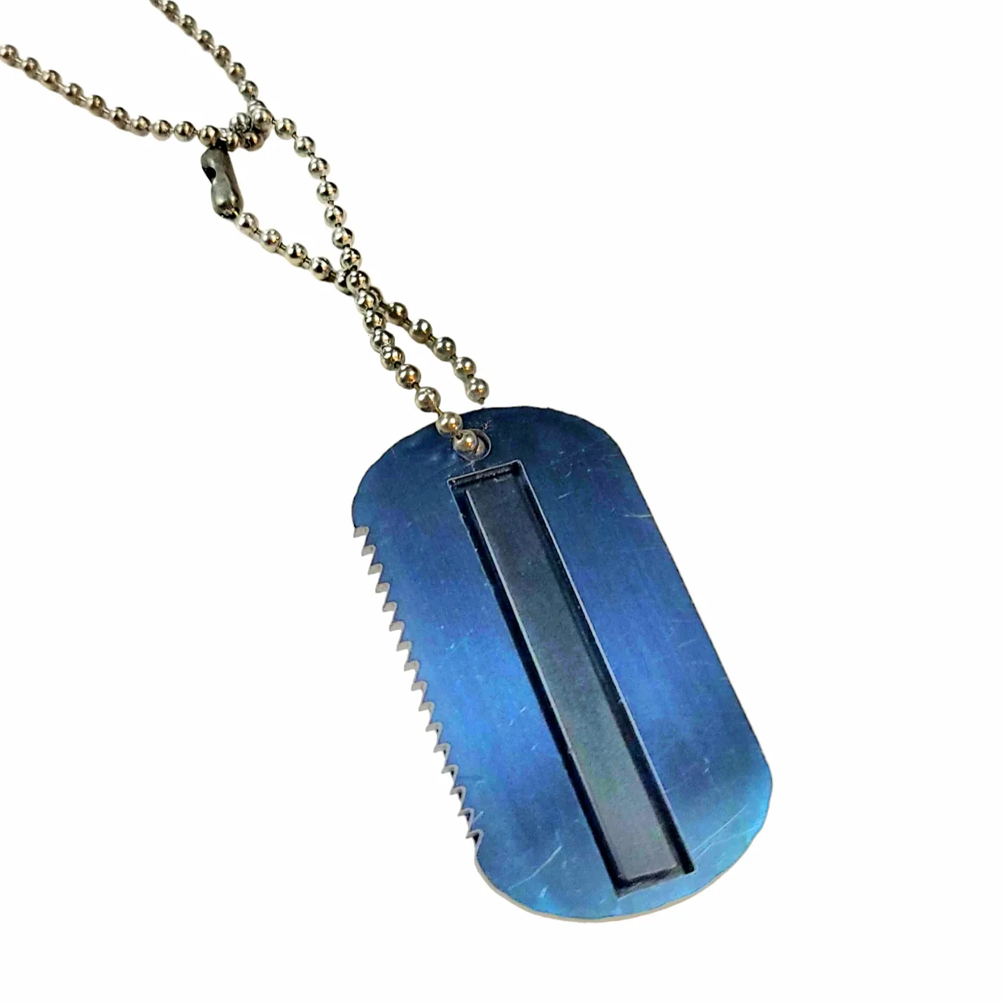 Hot Shot Dog Tag: Bushcraft Fire Necklace