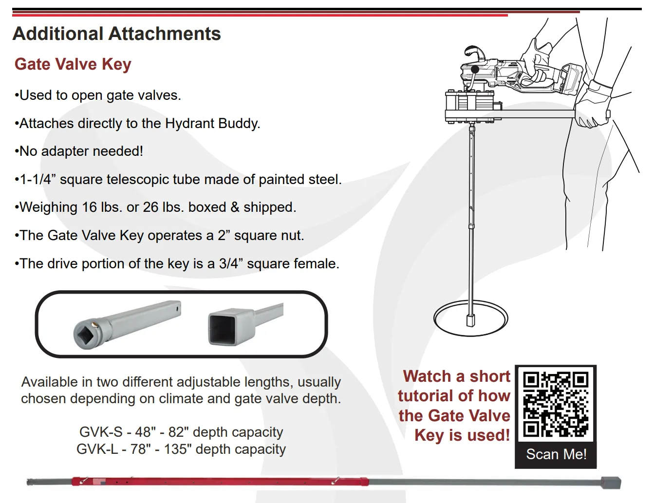 Hydrant Buddy - Fire Hydrant Flushing and Valve Exerciser Tool