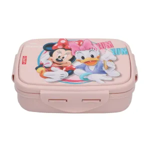 JAYPEE Steel Tek Jr. Insulated Lunch Box Mickey Mouse & Donald Duck, Pink, 400 ml, Tiffin Box School Kids, Girls & Boys