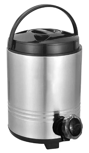 JSI® Stainless Steel Water Jug with Stylish Easy to Carry Handle I 5 Liters of Storage I Thermally Insulated Water Container with Tap