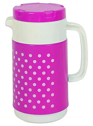 Kuber Industries 2 Pieces Insulated Orchid Tuff Jug Flask 1500 ML (Pink and Blue) -CTLTC12372,Multicolor,Standard