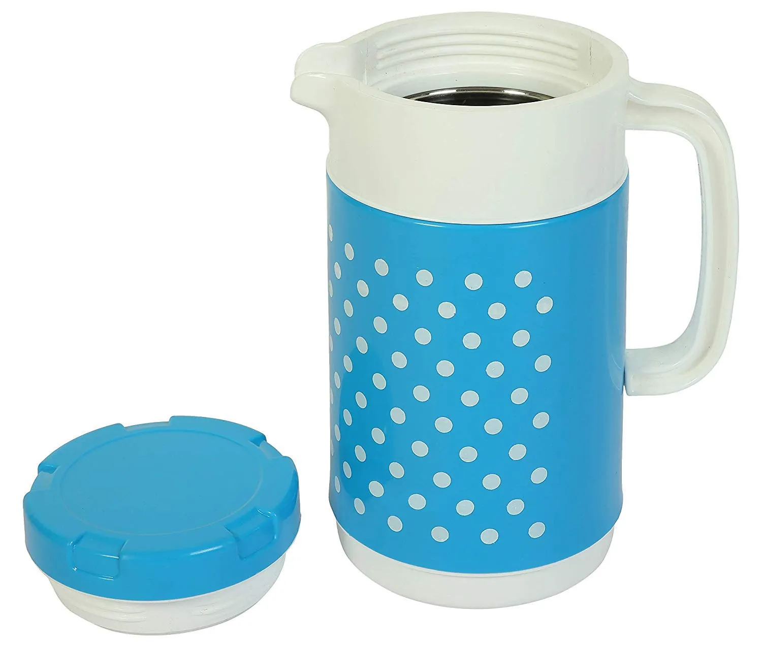 Kuber Industries Insulated Orchid Tuff Jug Flask 1500 ML (Blue) -CTLTC12365,Standard