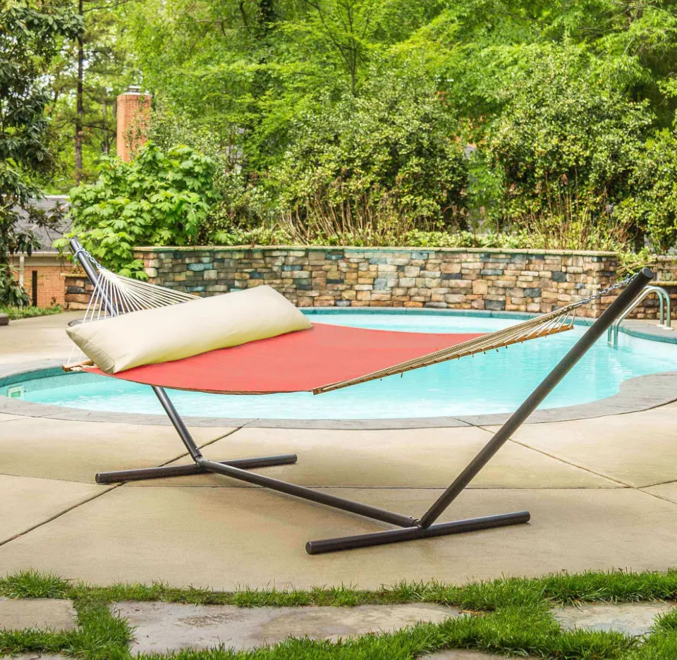 Large Pool Side Hammock - Sunbrella Way Melon