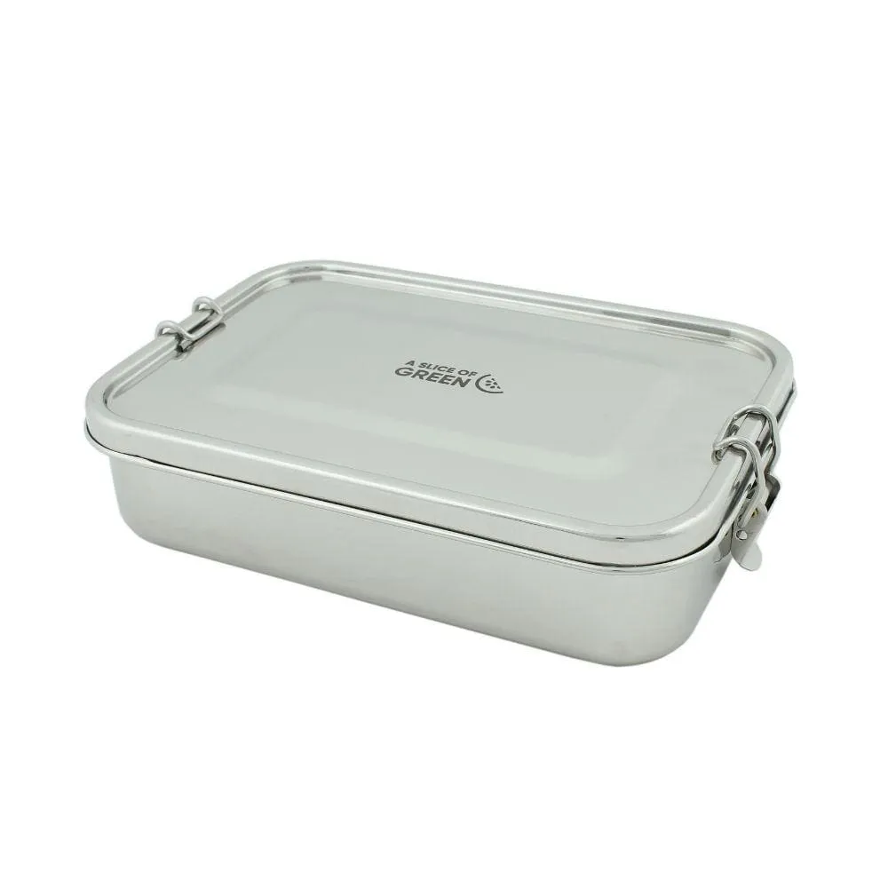 Leak Resistant Large Rectangle Lunch Box (Yanam) by A Slice of Green