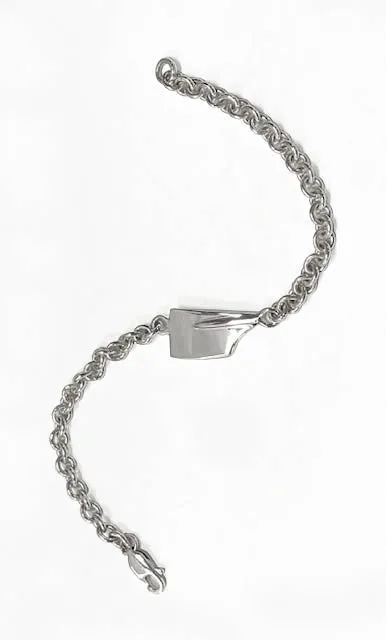 Medium Rowing Oar Blade and Cable Chain Bracelet