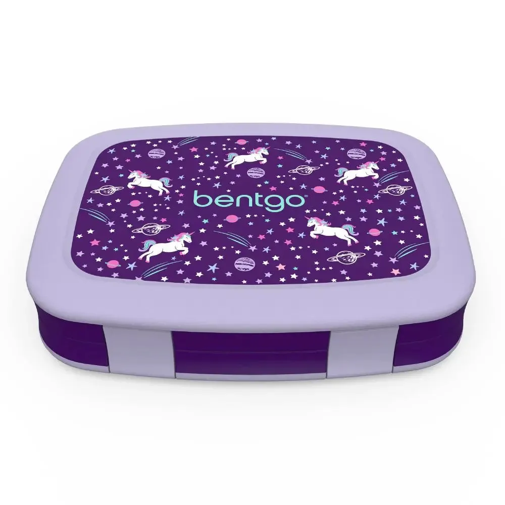 Open Box - Bentgo Kids' Prints Leak-proof, 5 Compartment Bento-Style Lunch Box