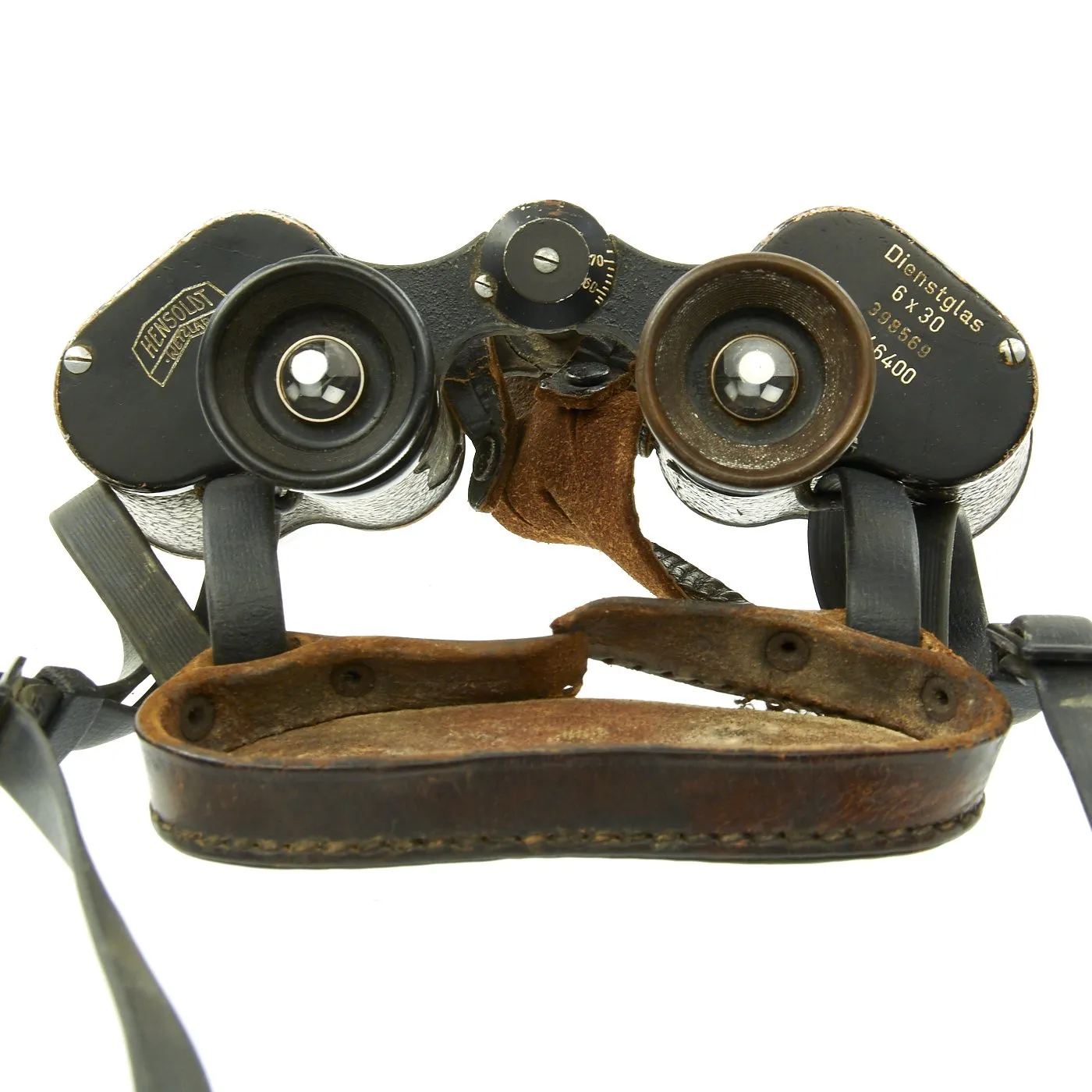 Original German WWII Hensoldt Wetzlar 6x30 Dienstglass Binoculars