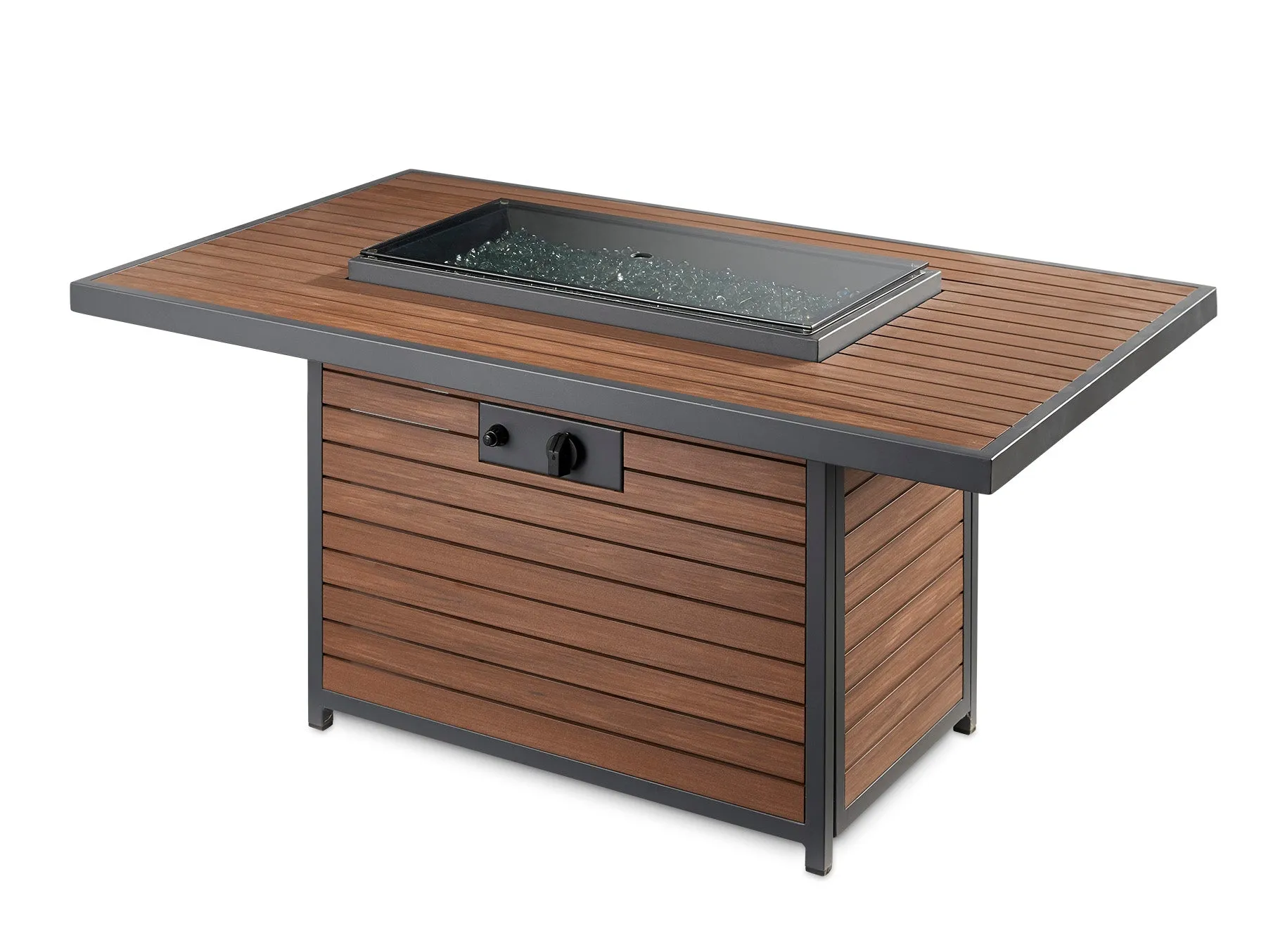 Outdoor Greatroom KW-1224 Kenwood Rectangular Chat Height Gas Fire Pit Table