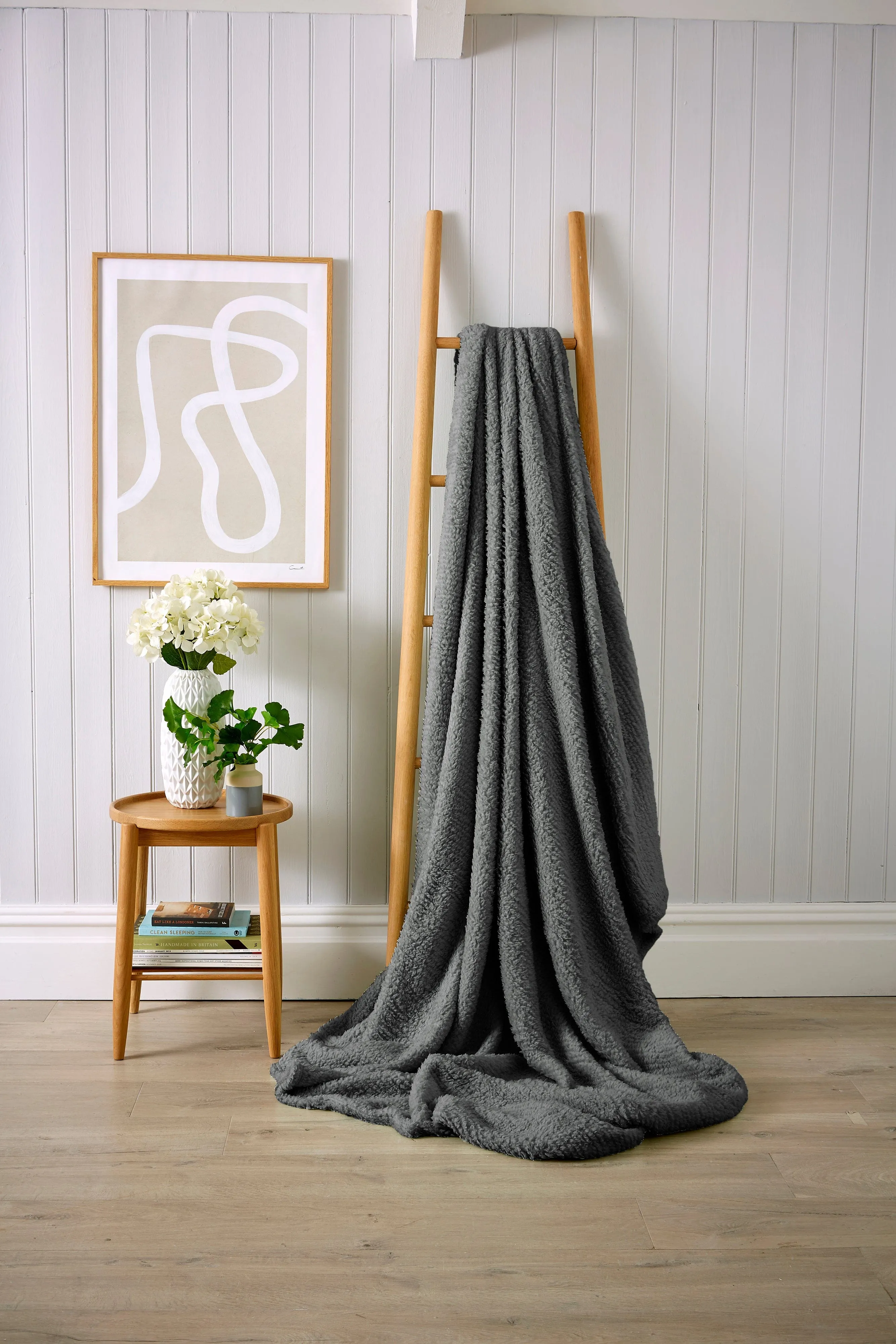 Oversized Fluffy Huggable Teddy Throw Blanket Super Soft Faux Fur Fleece for Sofa or Bed Luxurious Comfort and Warmth in Stylish Colours by OLIVIA ROCCO