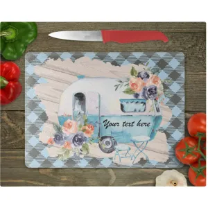 Personalised Caravan Chopping Board