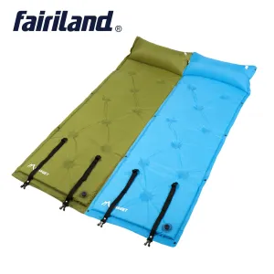 Single-person Self-inflating Sleeping Pad with Pillow Moisture-proof Tent Mattress Camping Mat