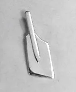 Small Rowing Oar Blade Pendant or Charm