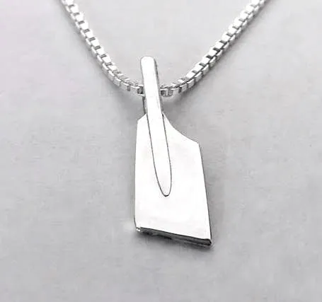 Small Rowing Oar Blade Pendant or Charm