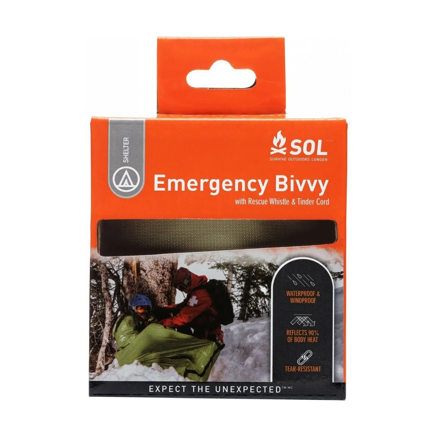 SOL Emergency Bivvy with Rescue Whistle