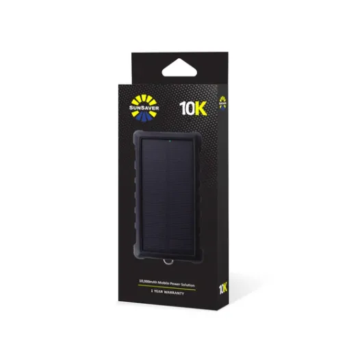 SunSaver 10K, 10,000mAh Solar Power Bank