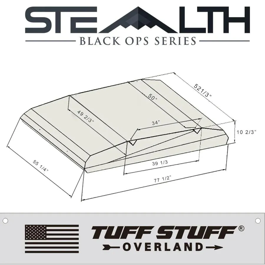 Tuff Stuff Stealth Aluminum Side Open Tent, 3  Person