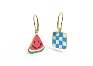 Watermelon Picnic Drop Earrings