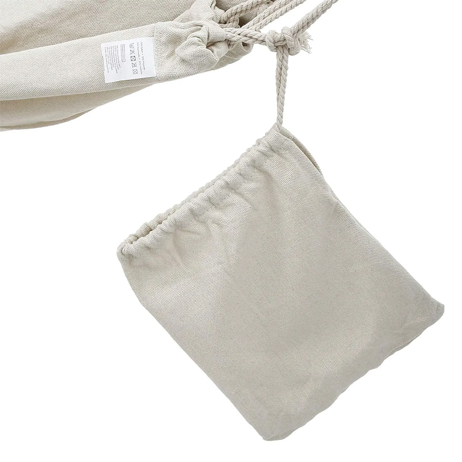 z Boho Cotton Macrame Hammock Natural Canvas Fabric  Carry Bag